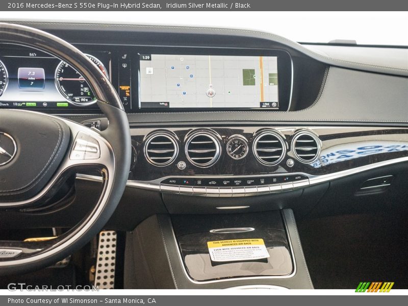 Iridium Silver Metallic / Black 2016 Mercedes-Benz S 550e Plug-In Hybrid Sedan