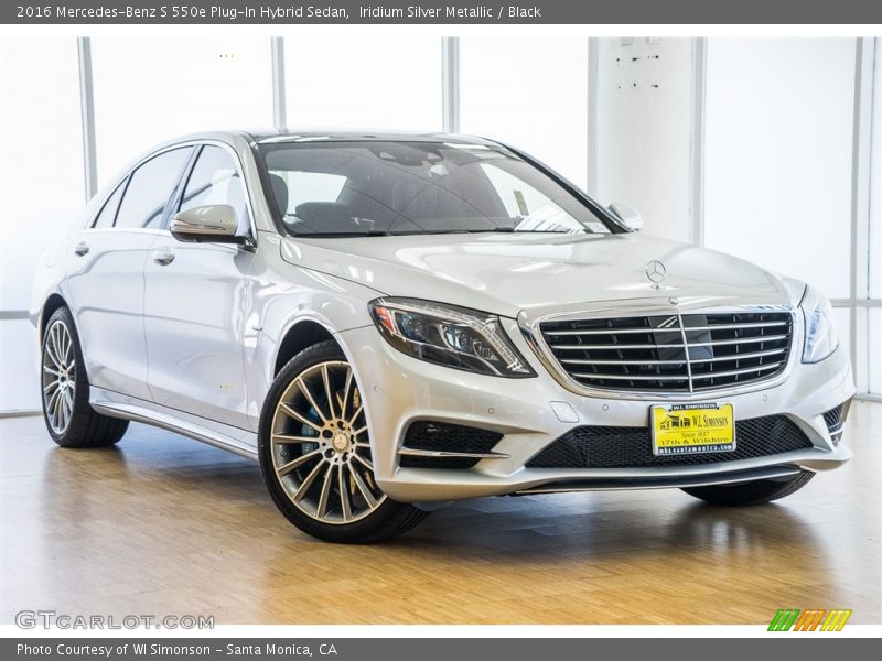 Iridium Silver Metallic / Black 2016 Mercedes-Benz S 550e Plug-In Hybrid Sedan