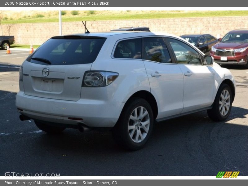 Crystal White Pearl Mica / Black 2008 Mazda CX-7 Sport