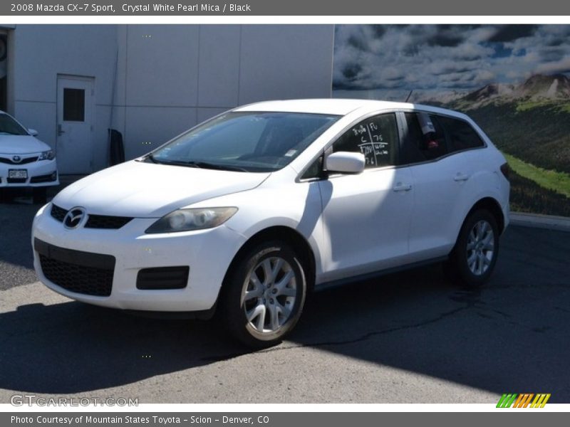 Crystal White Pearl Mica / Black 2008 Mazda CX-7 Sport