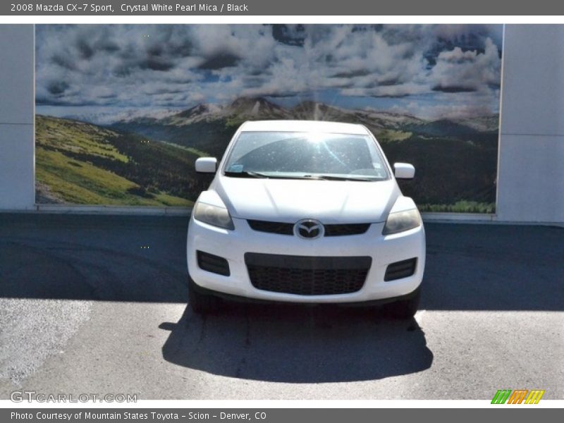 Crystal White Pearl Mica / Black 2008 Mazda CX-7 Sport