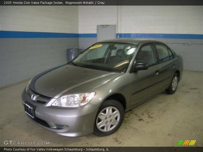 Magnesium Metallic / Gray 2005 Honda Civic Value Package Sedan