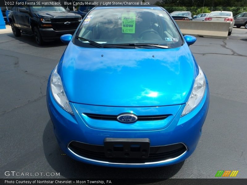 Blue Candy Metallic / Light Stone/Charcoal Black 2012 Ford Fiesta SE Hatchback