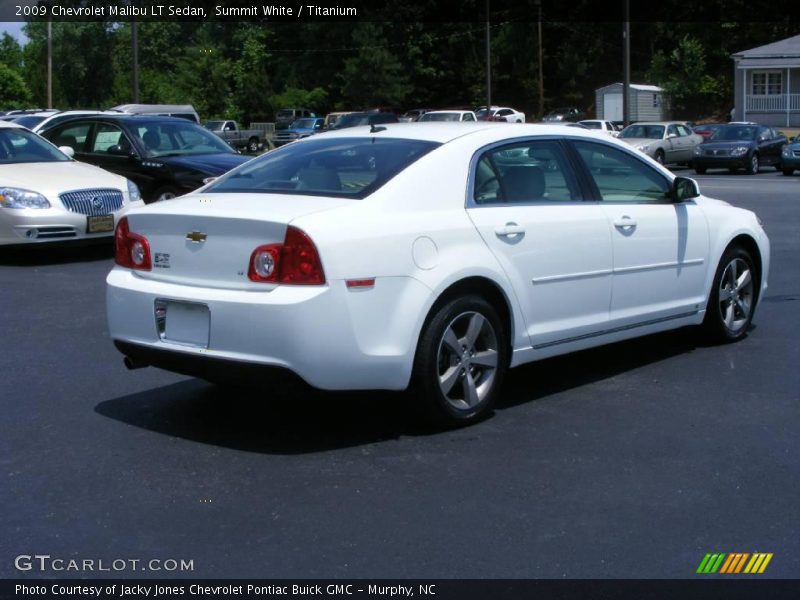 Summit White / Titanium 2009 Chevrolet Malibu LT Sedan