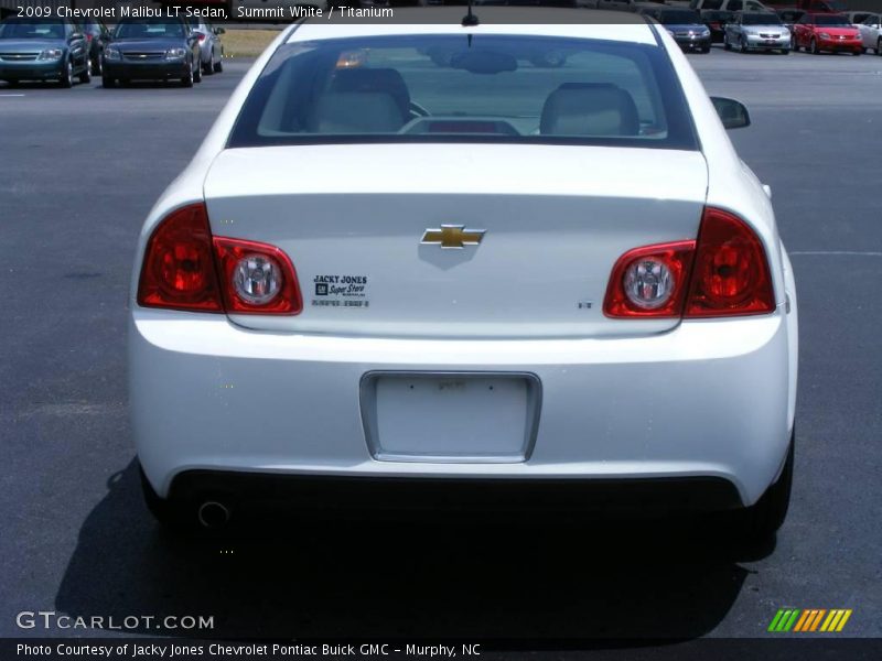 Summit White / Titanium 2009 Chevrolet Malibu LT Sedan