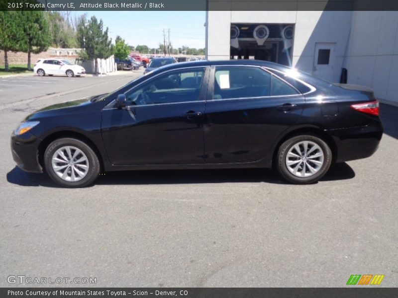 Attitude Black Metallic / Black 2015 Toyota Camry LE
