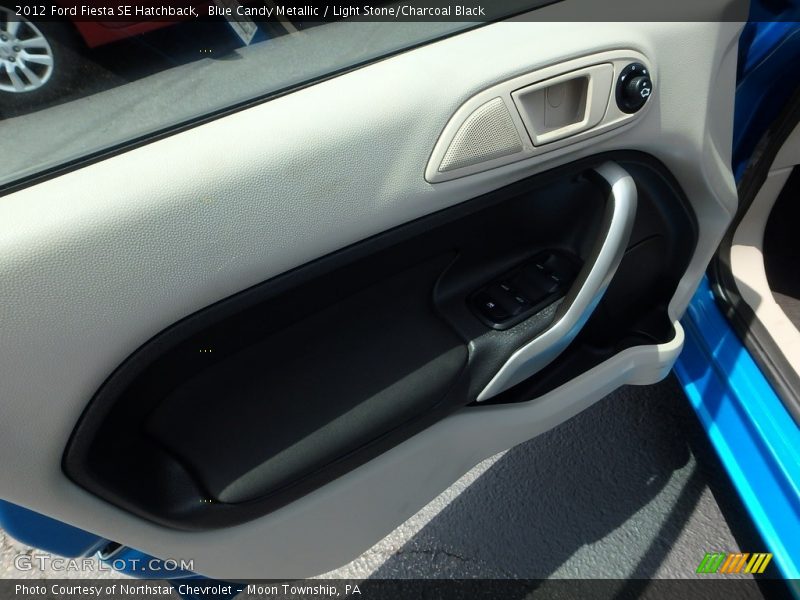 Blue Candy Metallic / Light Stone/Charcoal Black 2012 Ford Fiesta SE Hatchback