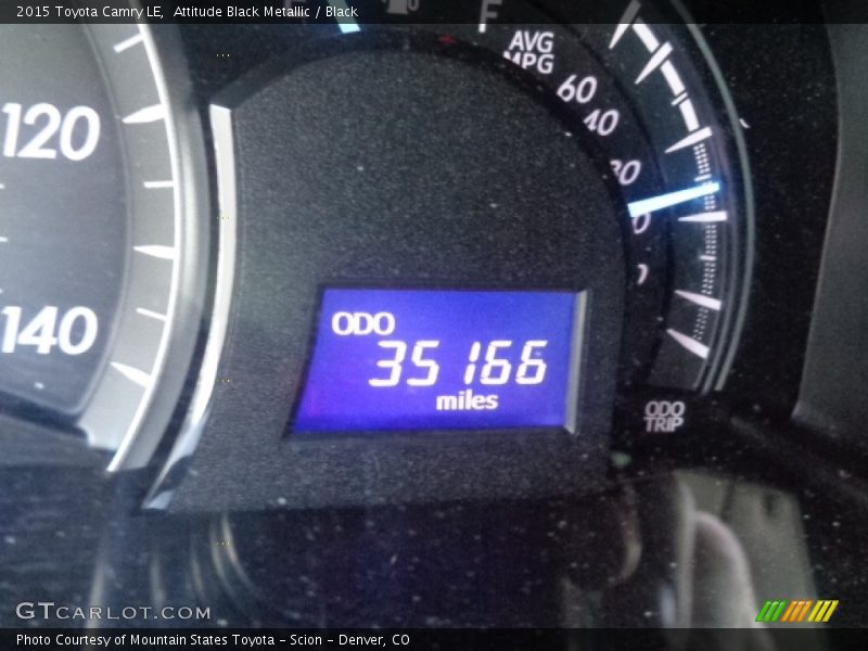 Attitude Black Metallic / Black 2015 Toyota Camry LE