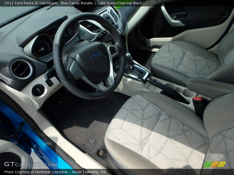 Blue Candy Metallic / Light Stone/Charcoal Black 2012 Ford Fiesta SE Hatchback