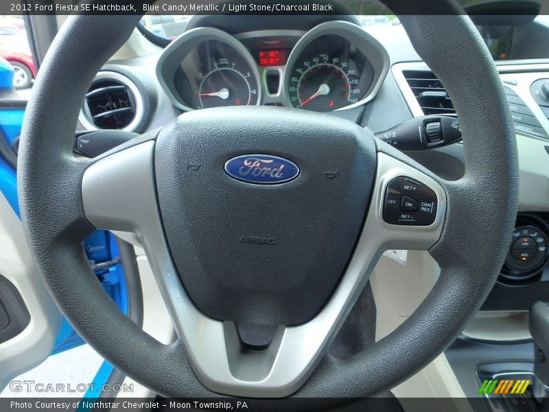 Blue Candy Metallic / Light Stone/Charcoal Black 2012 Ford Fiesta SE Hatchback