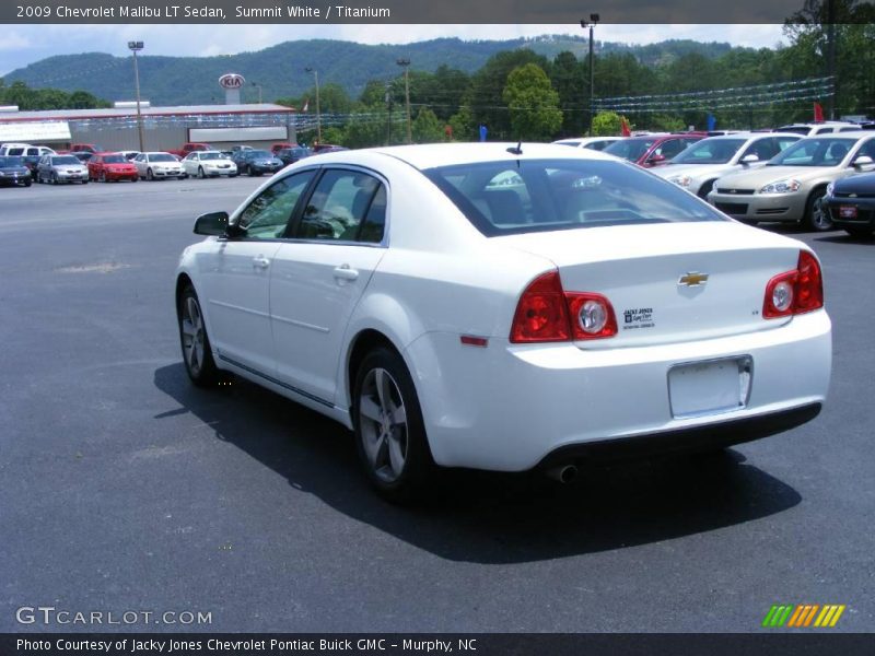 Summit White / Titanium 2009 Chevrolet Malibu LT Sedan