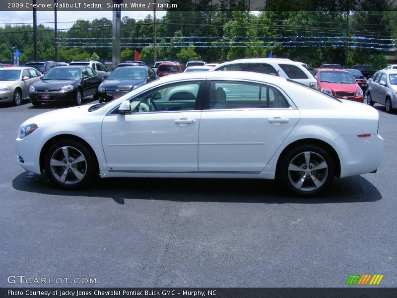 Summit White / Titanium 2009 Chevrolet Malibu LT Sedan