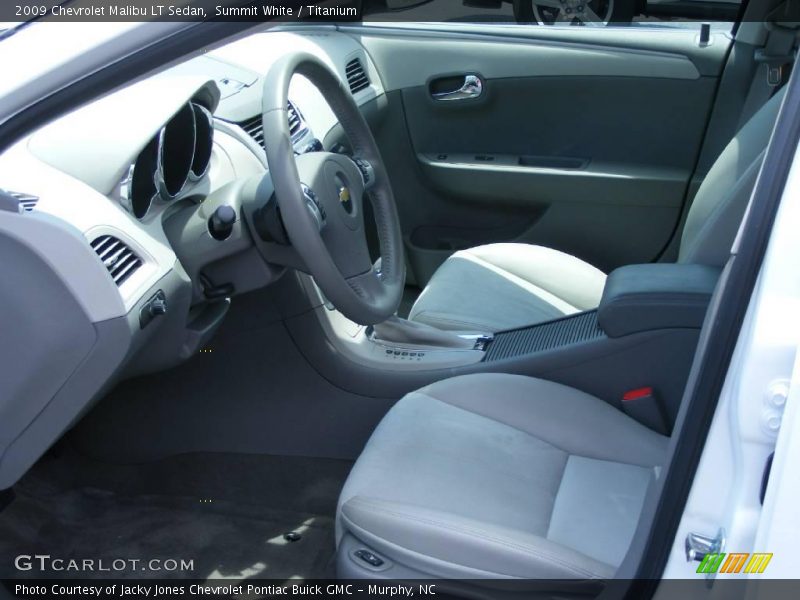 Summit White / Titanium 2009 Chevrolet Malibu LT Sedan