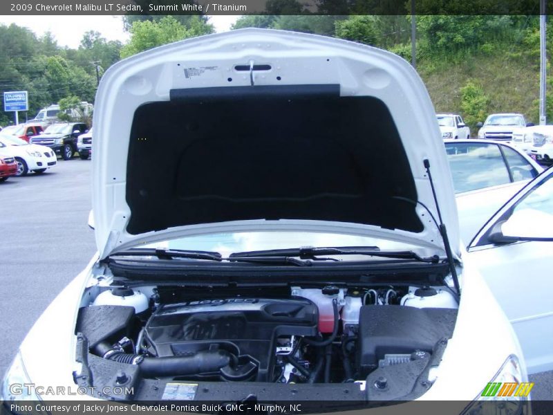 Summit White / Titanium 2009 Chevrolet Malibu LT Sedan