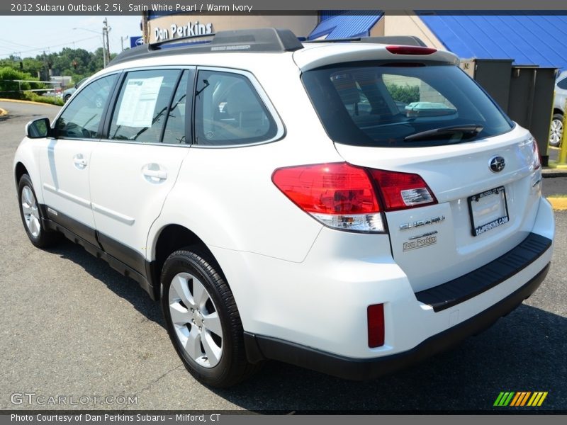 Satin White Pearl / Warm Ivory 2012 Subaru Outback 2.5i