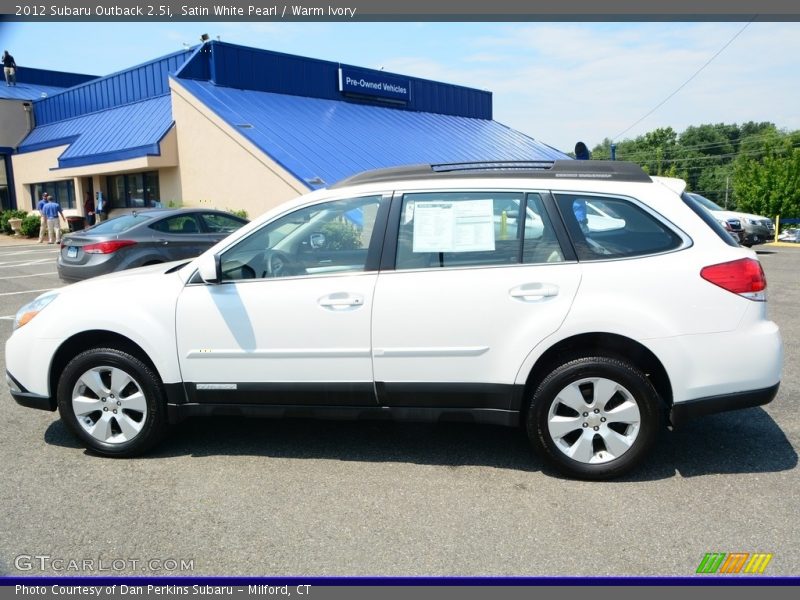 Satin White Pearl / Warm Ivory 2012 Subaru Outback 2.5i