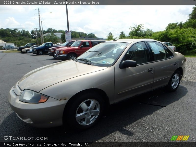Sandrift Metallic / Neutral Beige 2003 Chevrolet Cavalier LS Sedan