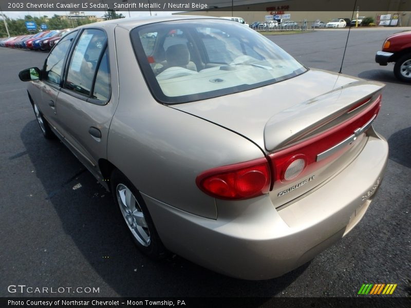 Sandrift Metallic / Neutral Beige 2003 Chevrolet Cavalier LS Sedan