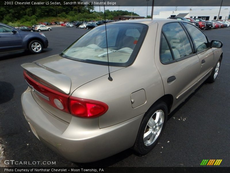 Sandrift Metallic / Neutral Beige 2003 Chevrolet Cavalier LS Sedan