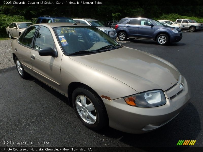Sandrift Metallic / Neutral Beige 2003 Chevrolet Cavalier LS Sedan