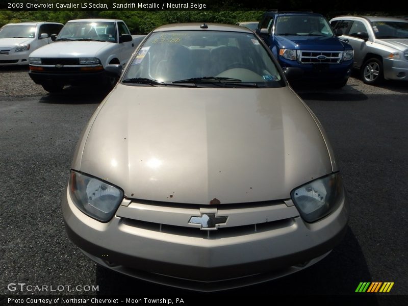 Sandrift Metallic / Neutral Beige 2003 Chevrolet Cavalier LS Sedan
