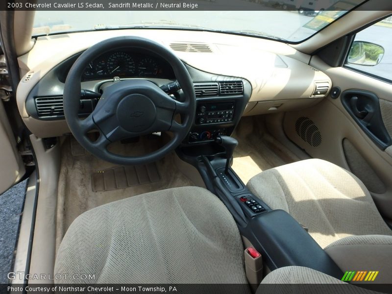 Sandrift Metallic / Neutral Beige 2003 Chevrolet Cavalier LS Sedan