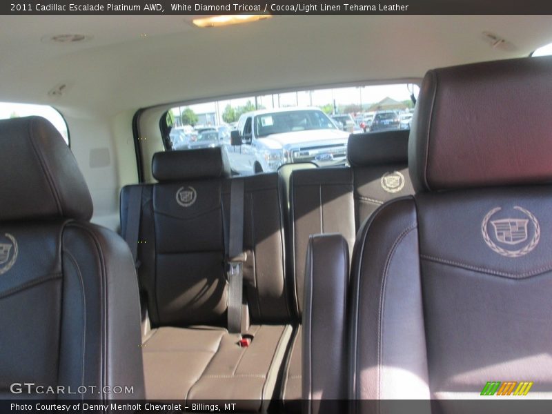 White Diamond Tricoat / Cocoa/Light Linen Tehama Leather 2011 Cadillac Escalade Platinum AWD