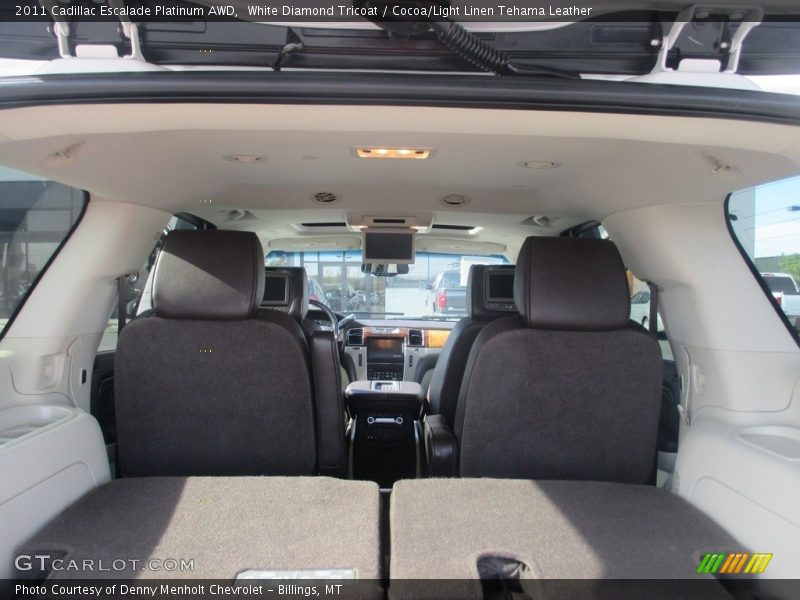 White Diamond Tricoat / Cocoa/Light Linen Tehama Leather 2011 Cadillac Escalade Platinum AWD