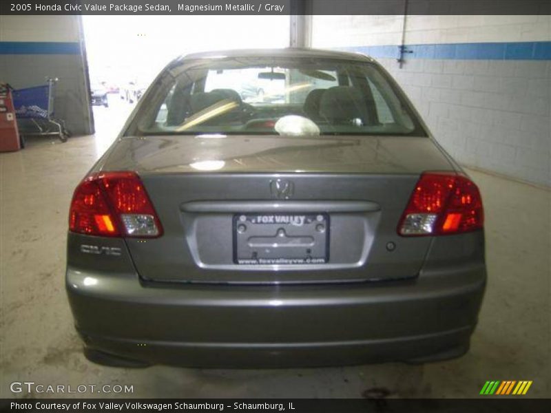 Magnesium Metallic / Gray 2005 Honda Civic Value Package Sedan
