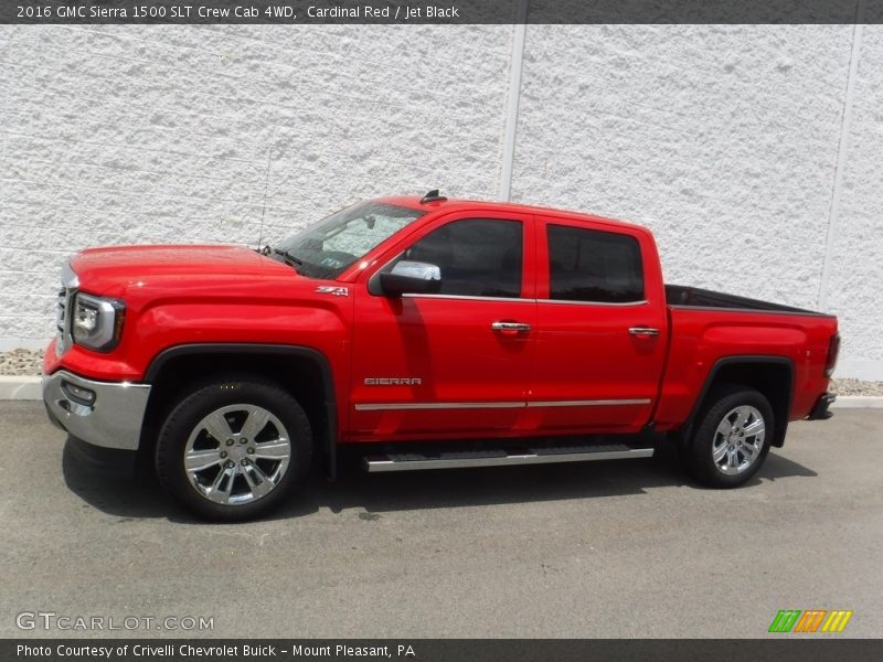 Cardinal Red / Jet Black 2016 GMC Sierra 1500 SLT Crew Cab 4WD