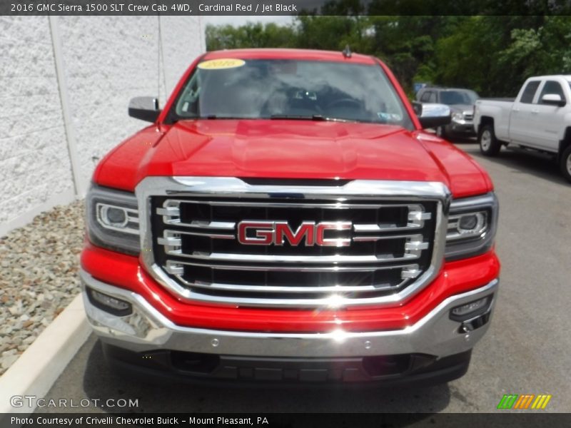 Cardinal Red / Jet Black 2016 GMC Sierra 1500 SLT Crew Cab 4WD