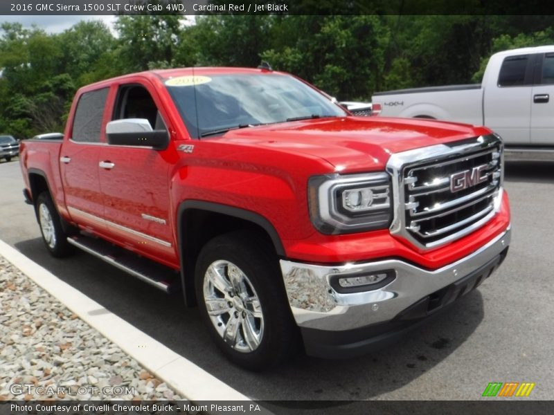 Cardinal Red / Jet Black 2016 GMC Sierra 1500 SLT Crew Cab 4WD