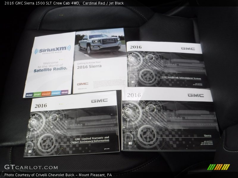 Cardinal Red / Jet Black 2016 GMC Sierra 1500 SLT Crew Cab 4WD