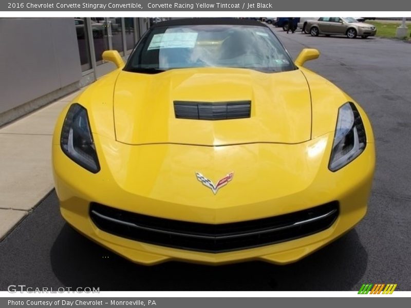 Corvette Racing Yellow Tintcoat / Jet Black 2016 Chevrolet Corvette Stingray Convertible
