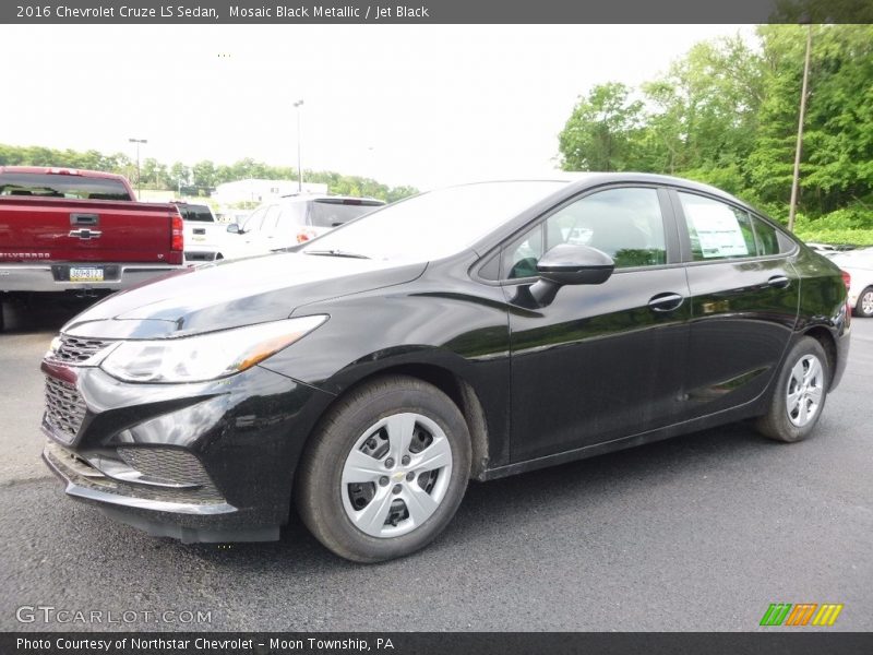 Mosaic Black Metallic / Jet Black 2016 Chevrolet Cruze LS Sedan
