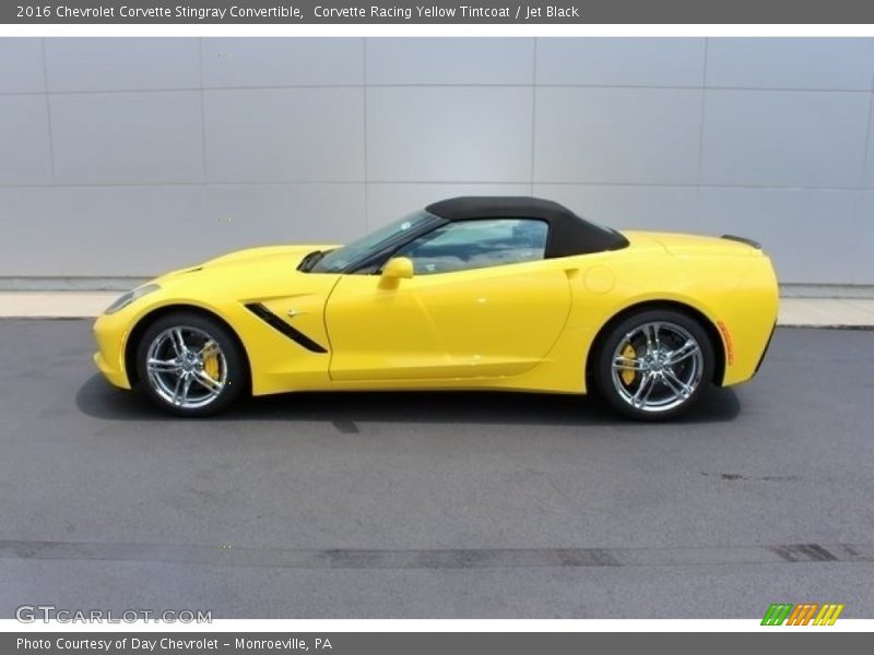 Corvette Racing Yellow Tintcoat / Jet Black 2016 Chevrolet Corvette Stingray Convertible