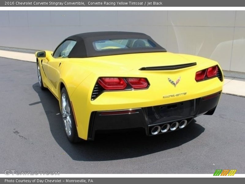 Corvette Racing Yellow Tintcoat / Jet Black 2016 Chevrolet Corvette Stingray Convertible