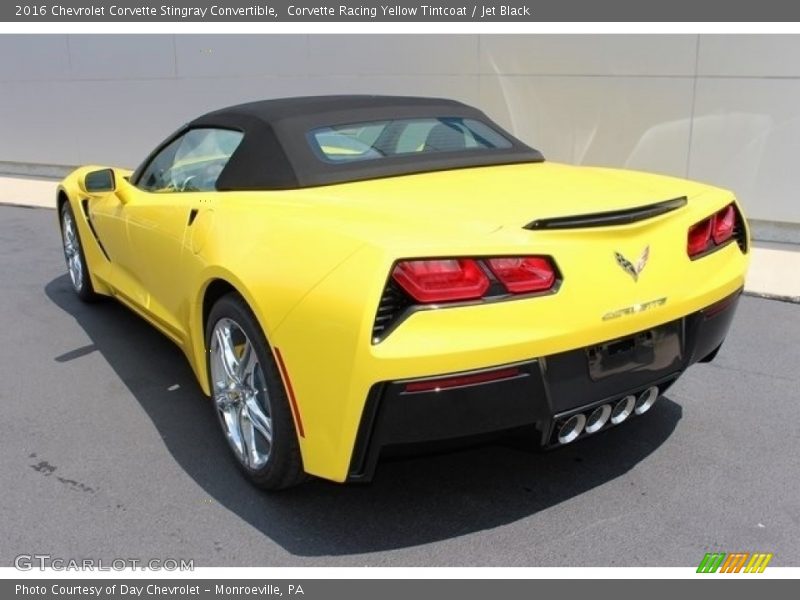 Corvette Racing Yellow Tintcoat / Jet Black 2016 Chevrolet Corvette Stingray Convertible