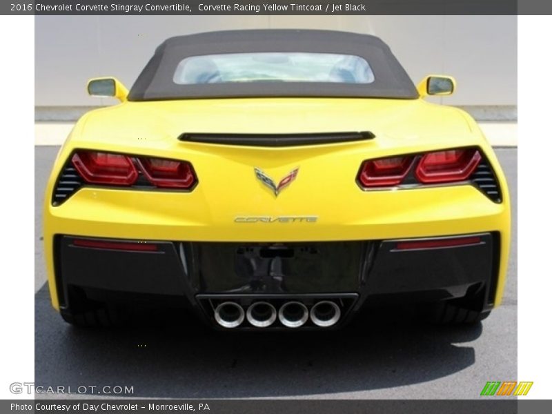Corvette Racing Yellow Tintcoat / Jet Black 2016 Chevrolet Corvette Stingray Convertible