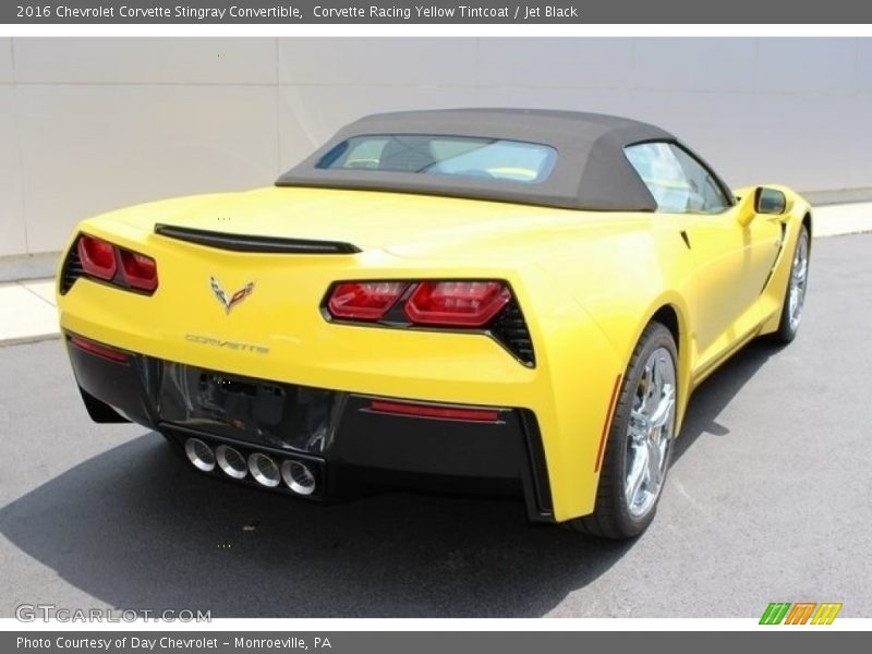 Corvette Racing Yellow Tintcoat / Jet Black 2016 Chevrolet Corvette Stingray Convertible