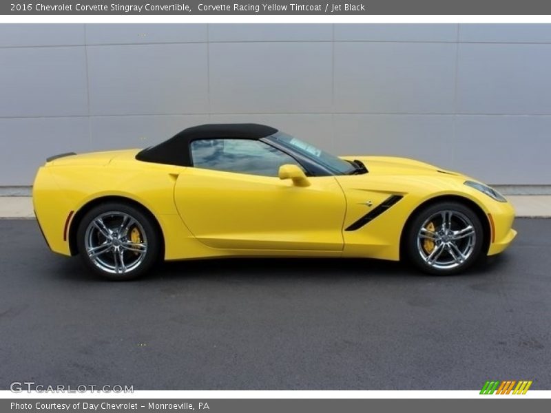 Corvette Racing Yellow Tintcoat / Jet Black 2016 Chevrolet Corvette Stingray Convertible