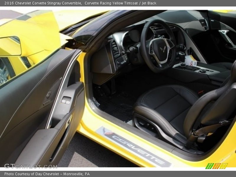 Corvette Racing Yellow Tintcoat / Jet Black 2016 Chevrolet Corvette Stingray Convertible