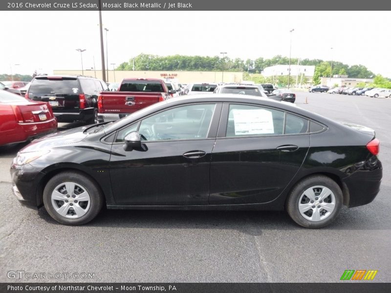 Mosaic Black Metallic / Jet Black 2016 Chevrolet Cruze LS Sedan