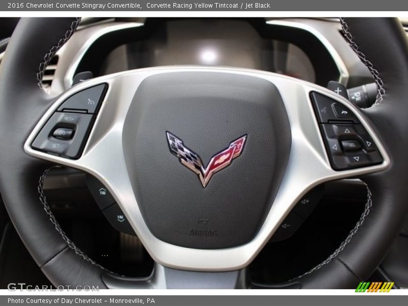 Corvette Racing Yellow Tintcoat / Jet Black 2016 Chevrolet Corvette Stingray Convertible
