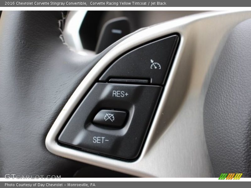 Corvette Racing Yellow Tintcoat / Jet Black 2016 Chevrolet Corvette Stingray Convertible
