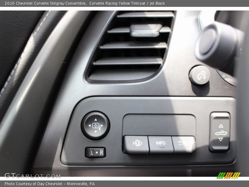 Corvette Racing Yellow Tintcoat / Jet Black 2016 Chevrolet Corvette Stingray Convertible