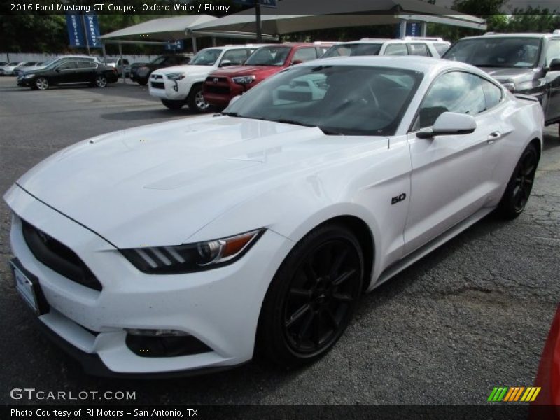 Oxford White / Ebony 2016 Ford Mustang GT Coupe