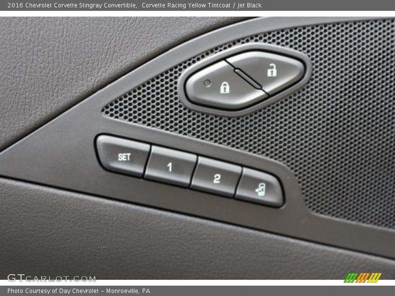 Corvette Racing Yellow Tintcoat / Jet Black 2016 Chevrolet Corvette Stingray Convertible