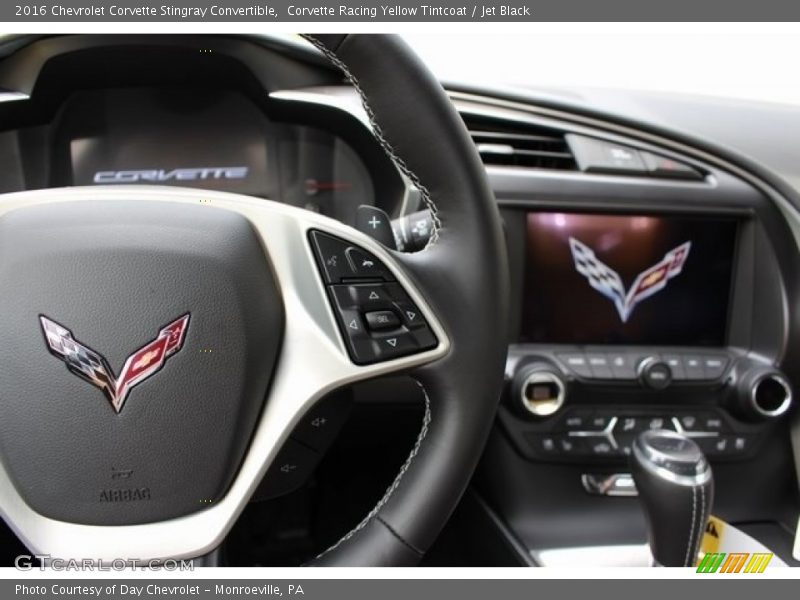 Corvette Racing Yellow Tintcoat / Jet Black 2016 Chevrolet Corvette Stingray Convertible