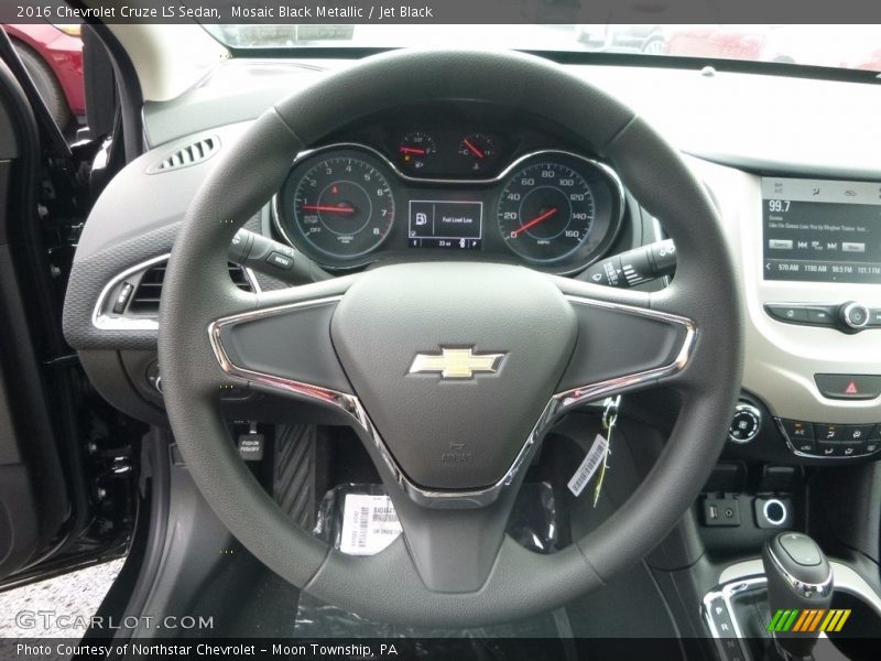 Mosaic Black Metallic / Jet Black 2016 Chevrolet Cruze LS Sedan